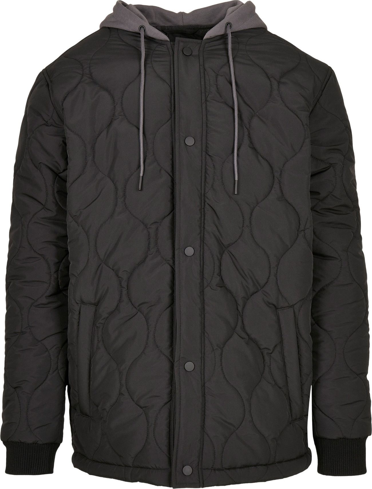 Urban Classics Přechodná bunda šedá / černá