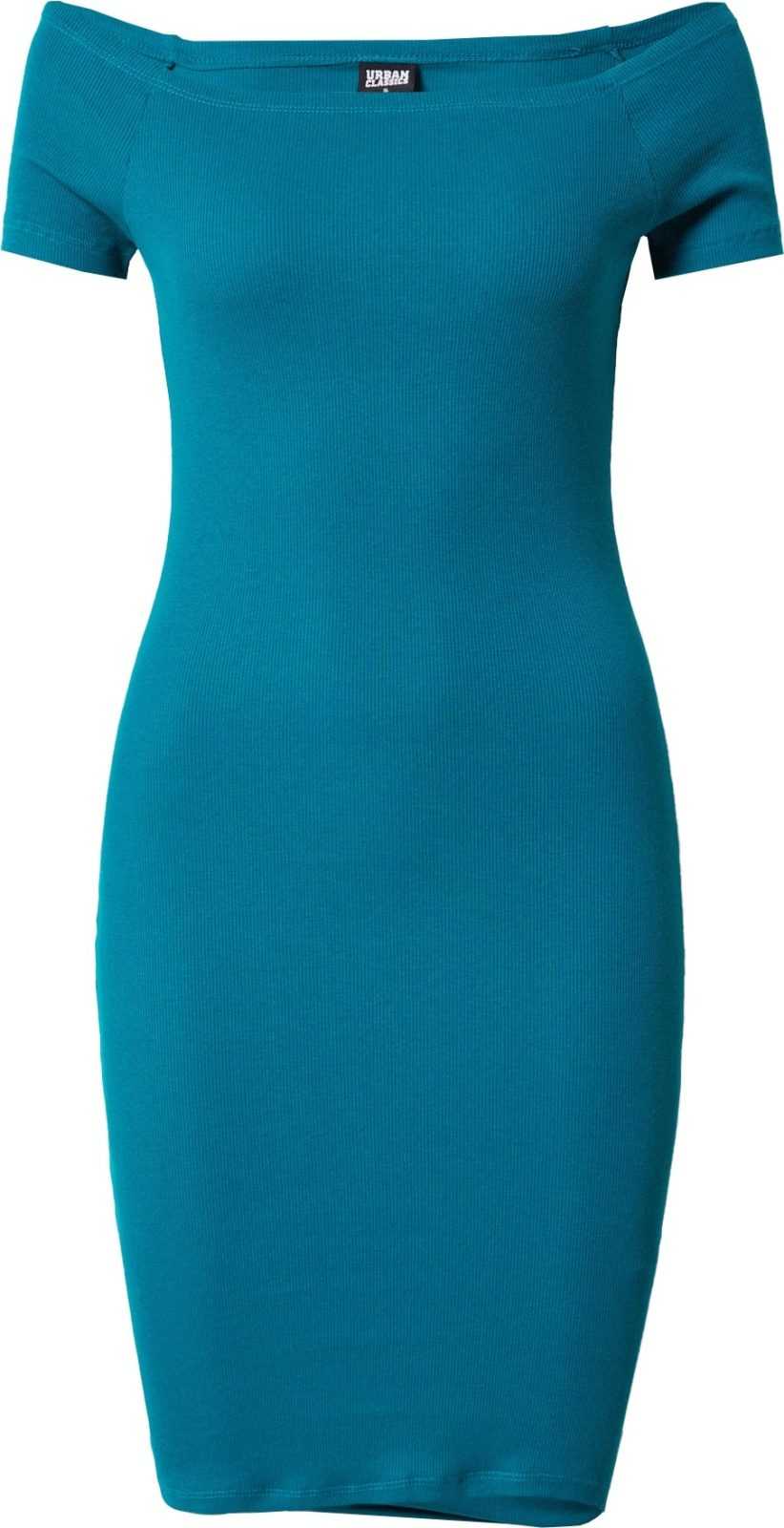 Urban Classics Šaty petrolejová