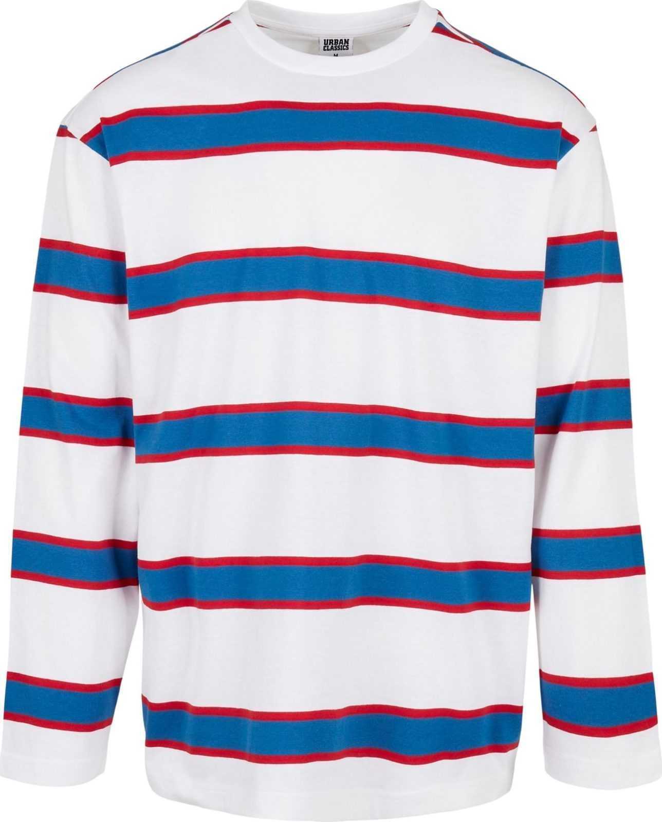 Urban Classics Tričko nebeská modř / červená / bílá