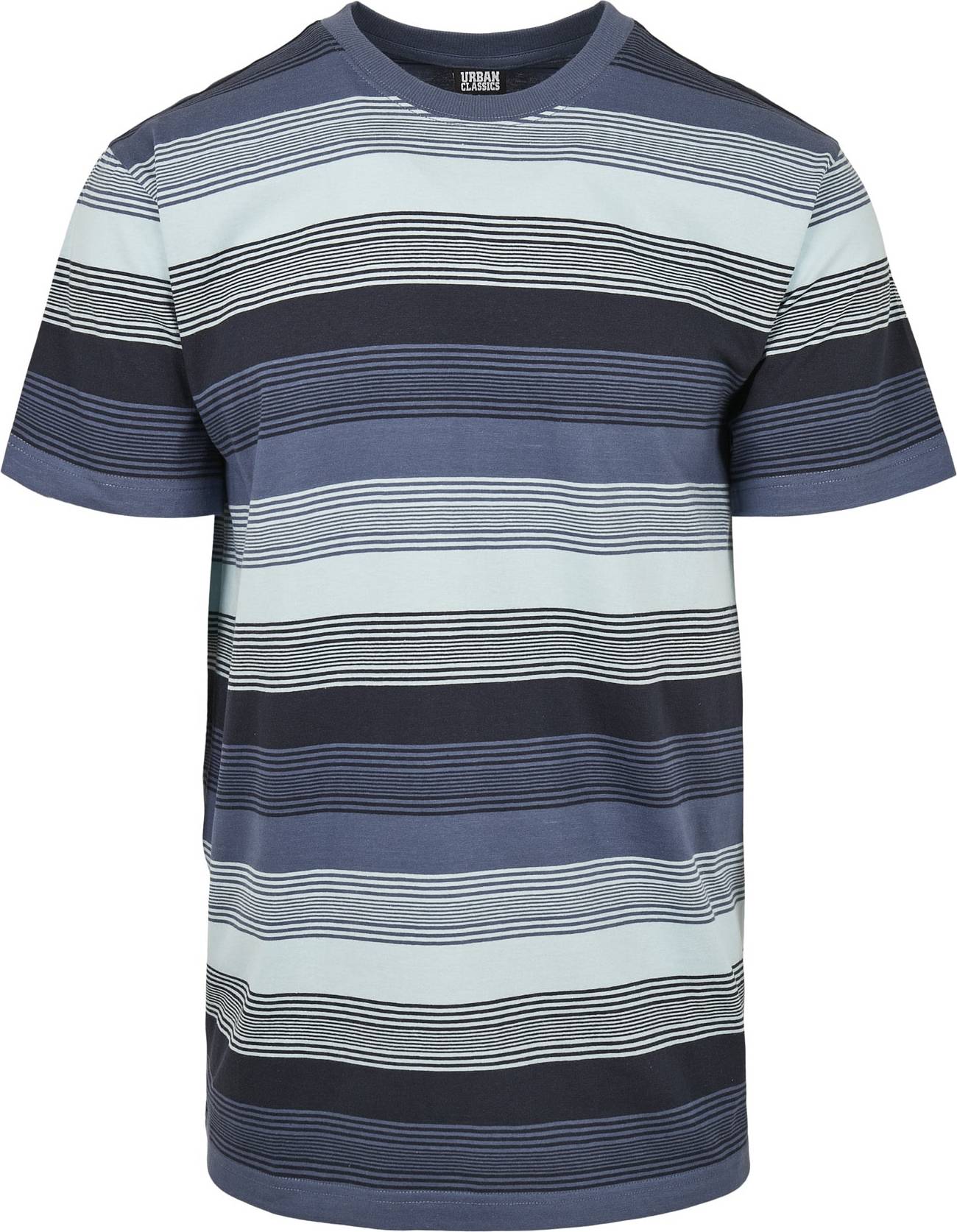 Urban Classics Tričko námořnická modř / chladná modrá / bílá
