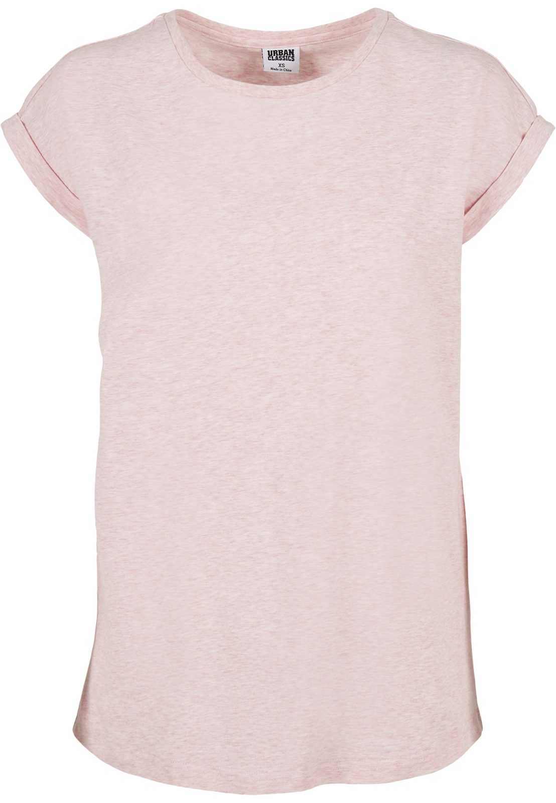 Urban Classics Tričko růžový melír