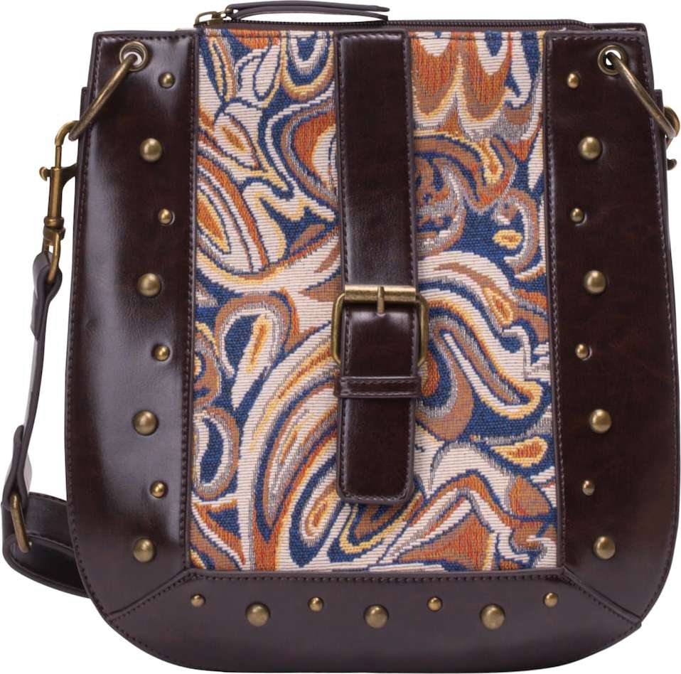 usha FESTIVAL Taška přes rameno tmavě hnědá / mix barev