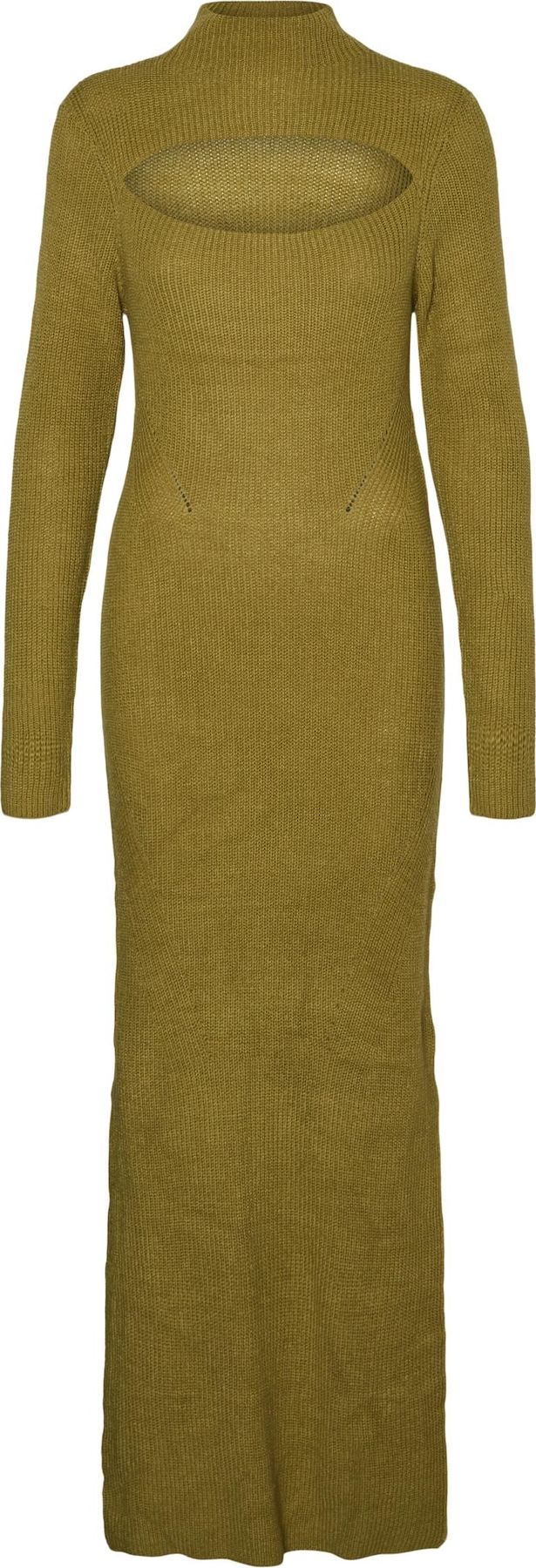 Vero Moda Collab Úpletové šaty 'Kae' olivová