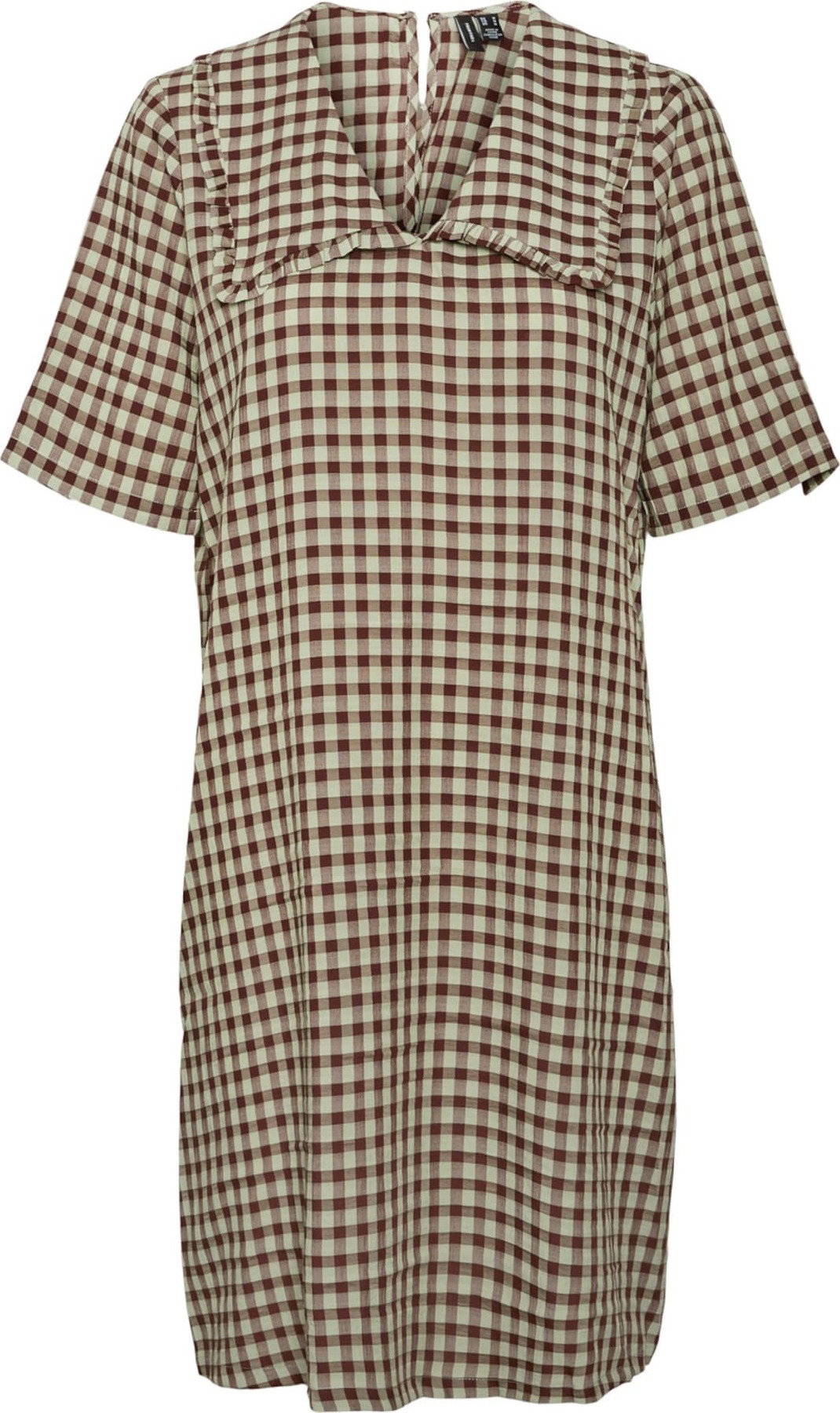 VERO MODA Šaty 'Silke' mátová / krvavě červená