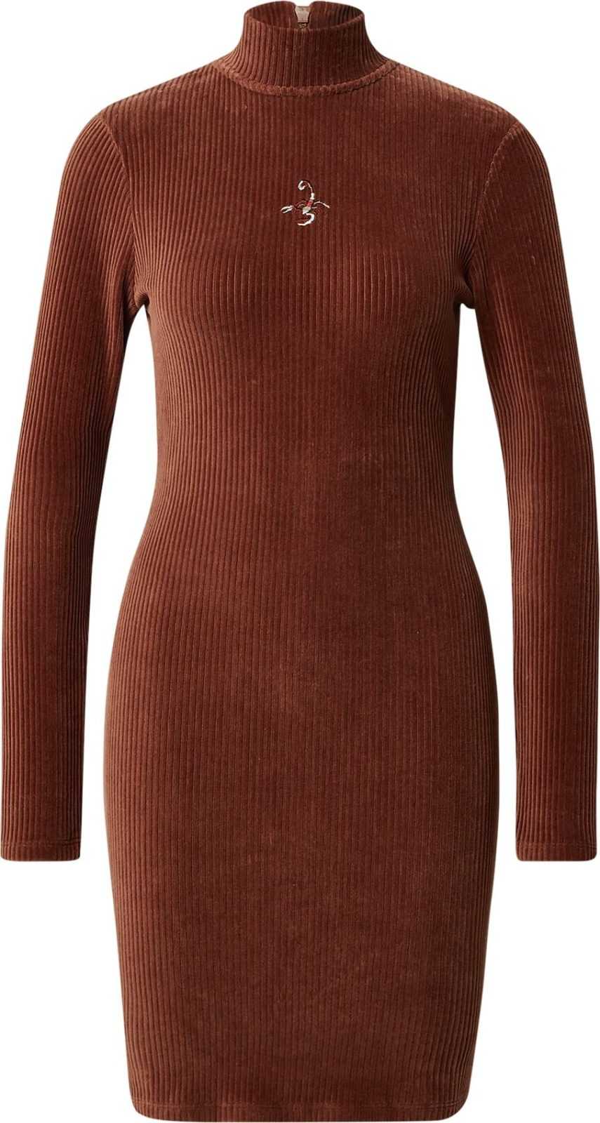 VIERVIER Šaty 'Alea' kaštanově hnědá