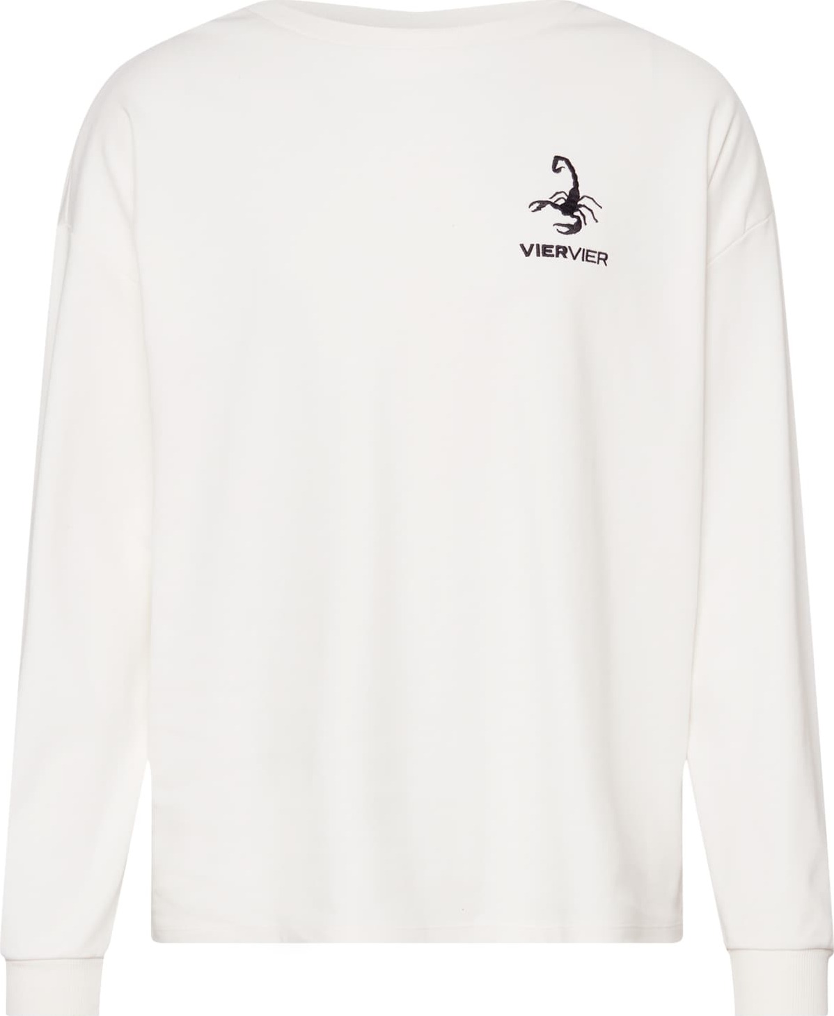 VIERVIER Tričko 'Luca' černá / offwhite