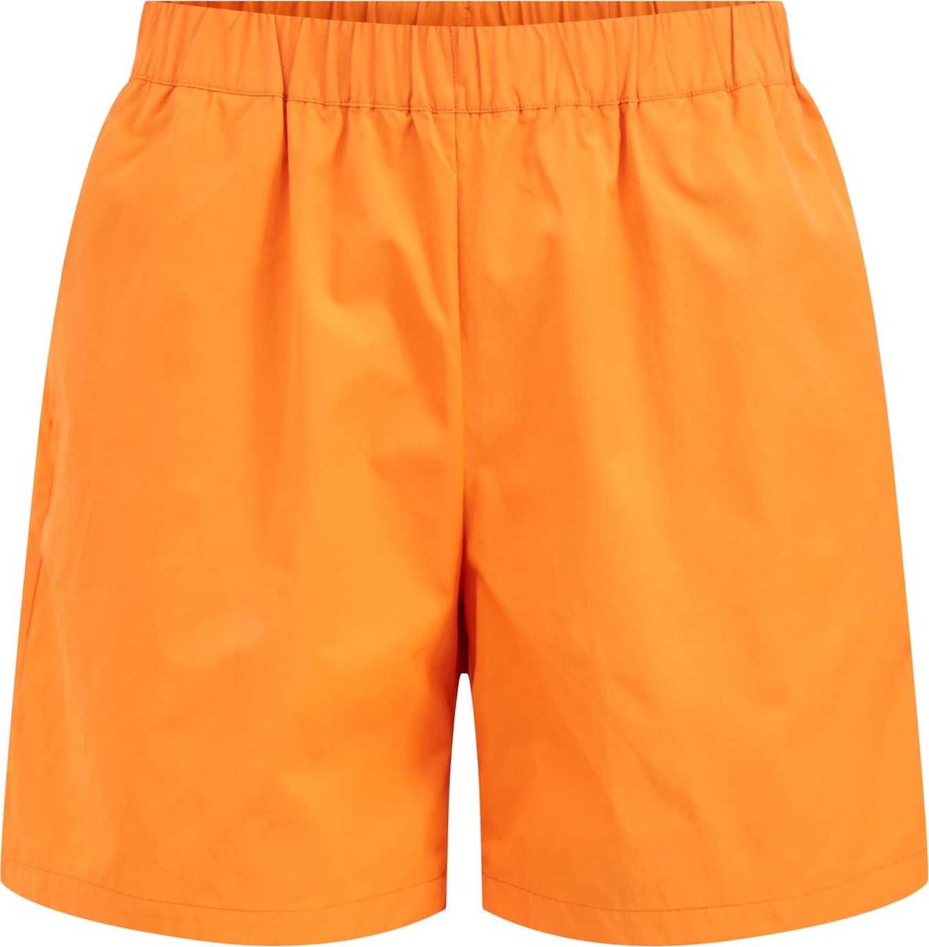 VILA Kalhoty se sklady v pase 'Katan' oranžová