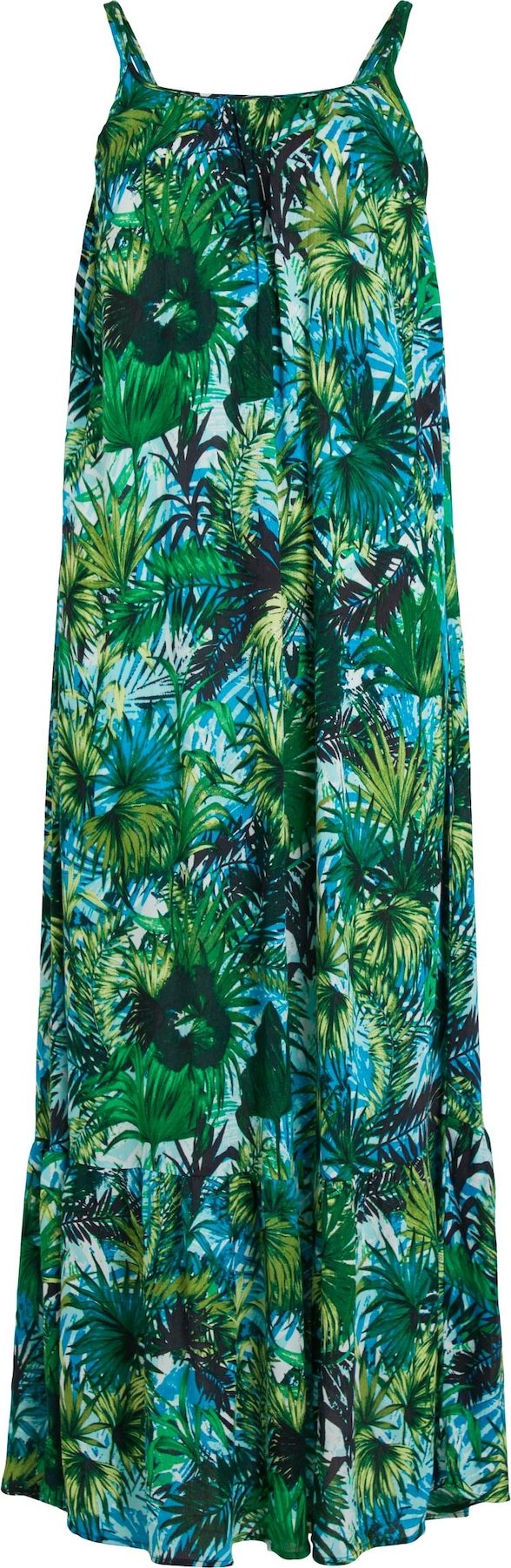 VILA Letní šaty 'Greia' modrá / námořnická modř / zelená / jablko