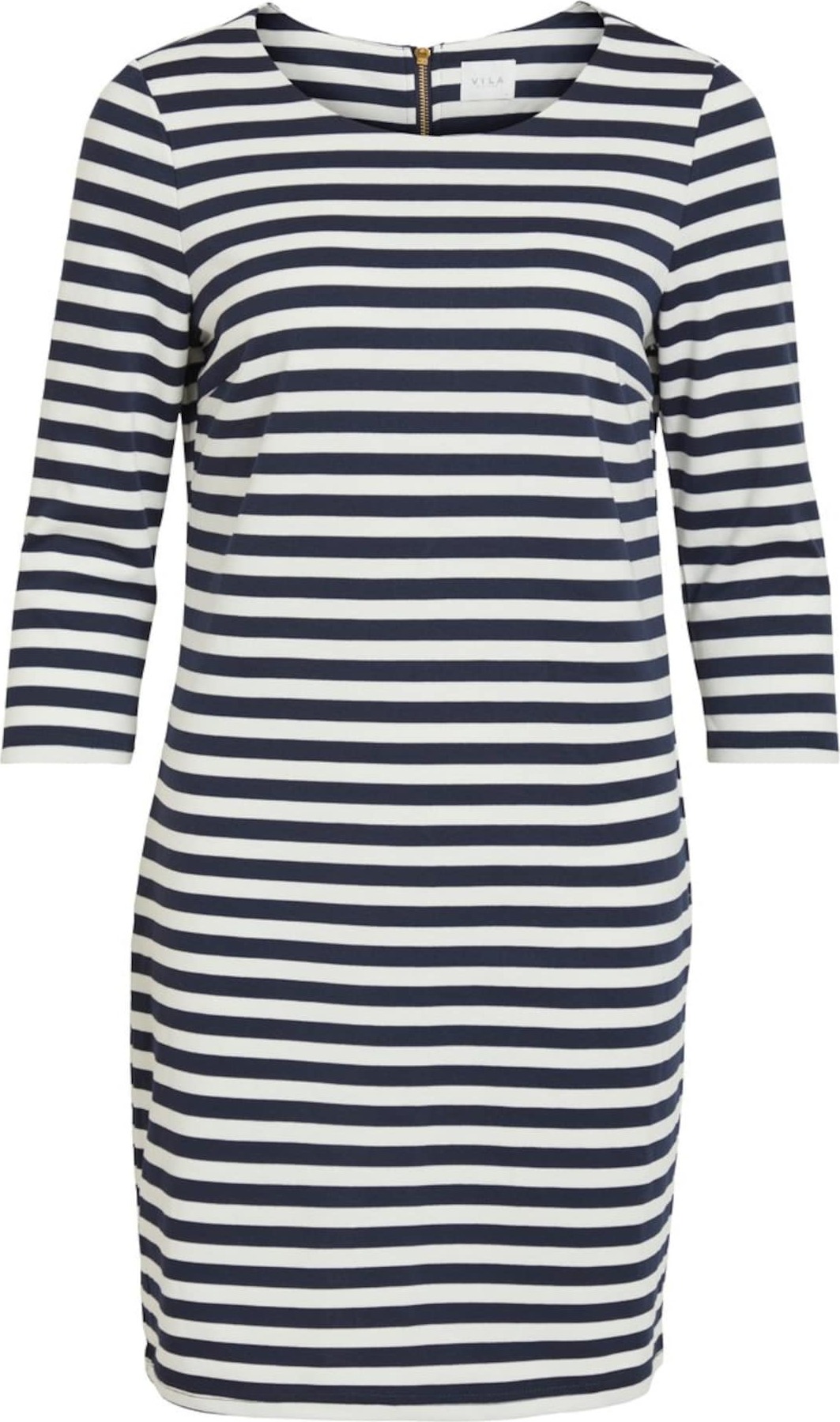 VILA Šaty 'Vitinny' modrá / bílá