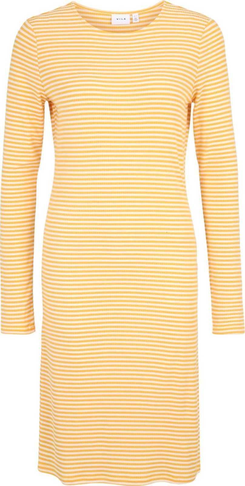 Vila Tall Šaty 'THESSA' žlutá / bílá