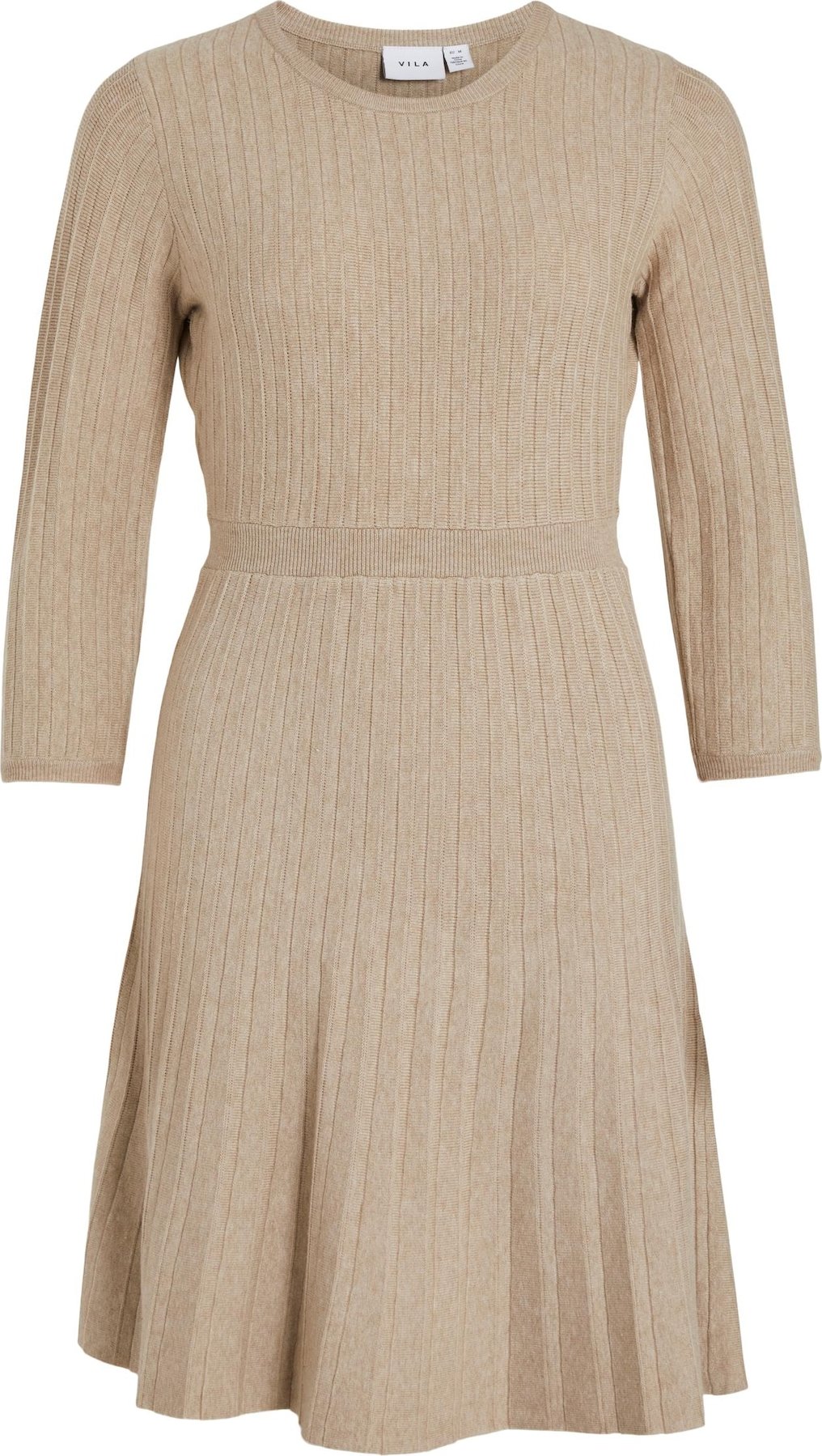 VILA Úpletové šaty 'SACHIN' béžová