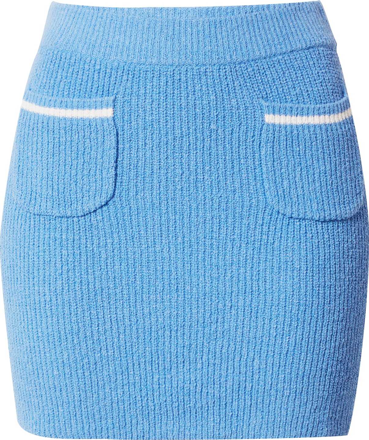 WEEKDAY Sukně 'Emery' nebeská modř / bílá