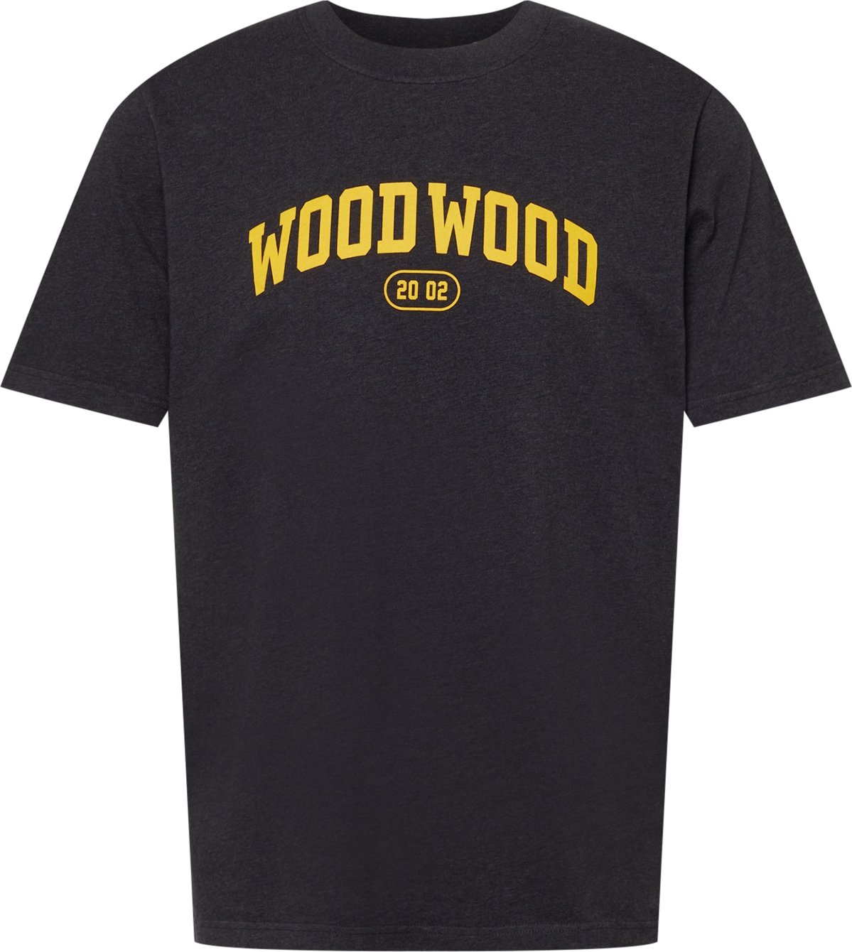 WOOD WOOD Tričko 'Bobby' žlutá / antracitová