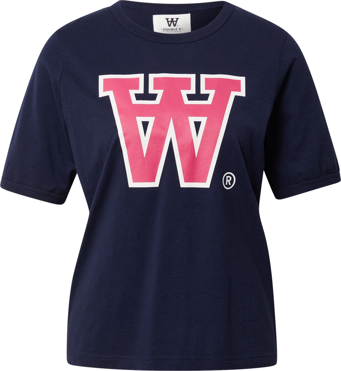 WOOD WOOD Tričko 'Fia' námořnická modř / červená / bílá