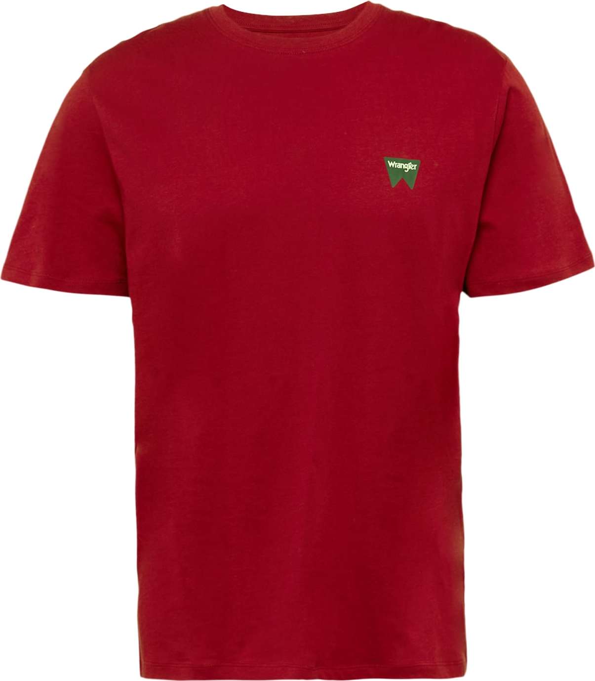 WRANGLER Tričko 'SIGN OFF' zelená / červená / bílá