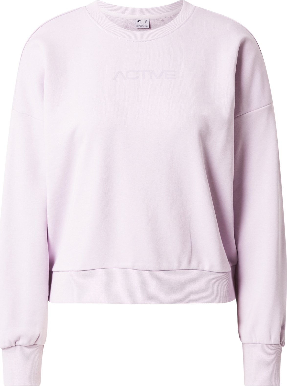 4F Sportovní mikina světle fialová