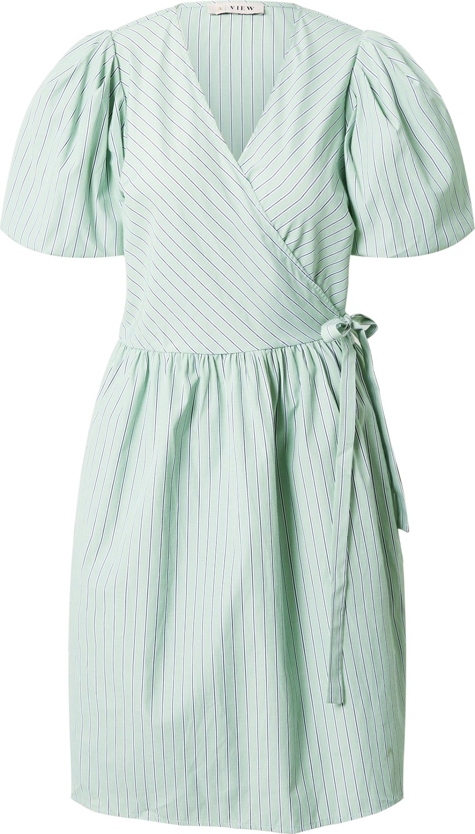 A-VIEW Letní šaty 'Carola' pastelově zelená / černá / bílá