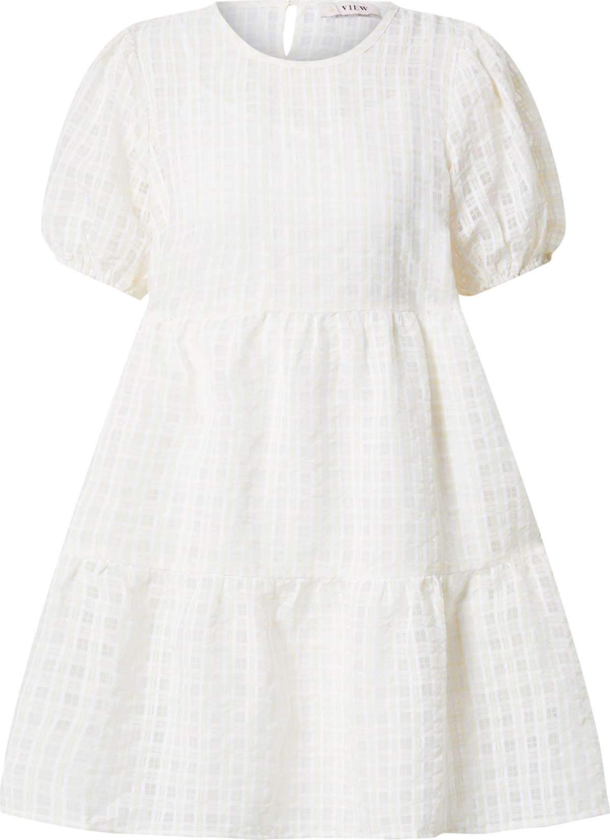 A-VIEW Šaty 'Crystal' slonová kost / bílá