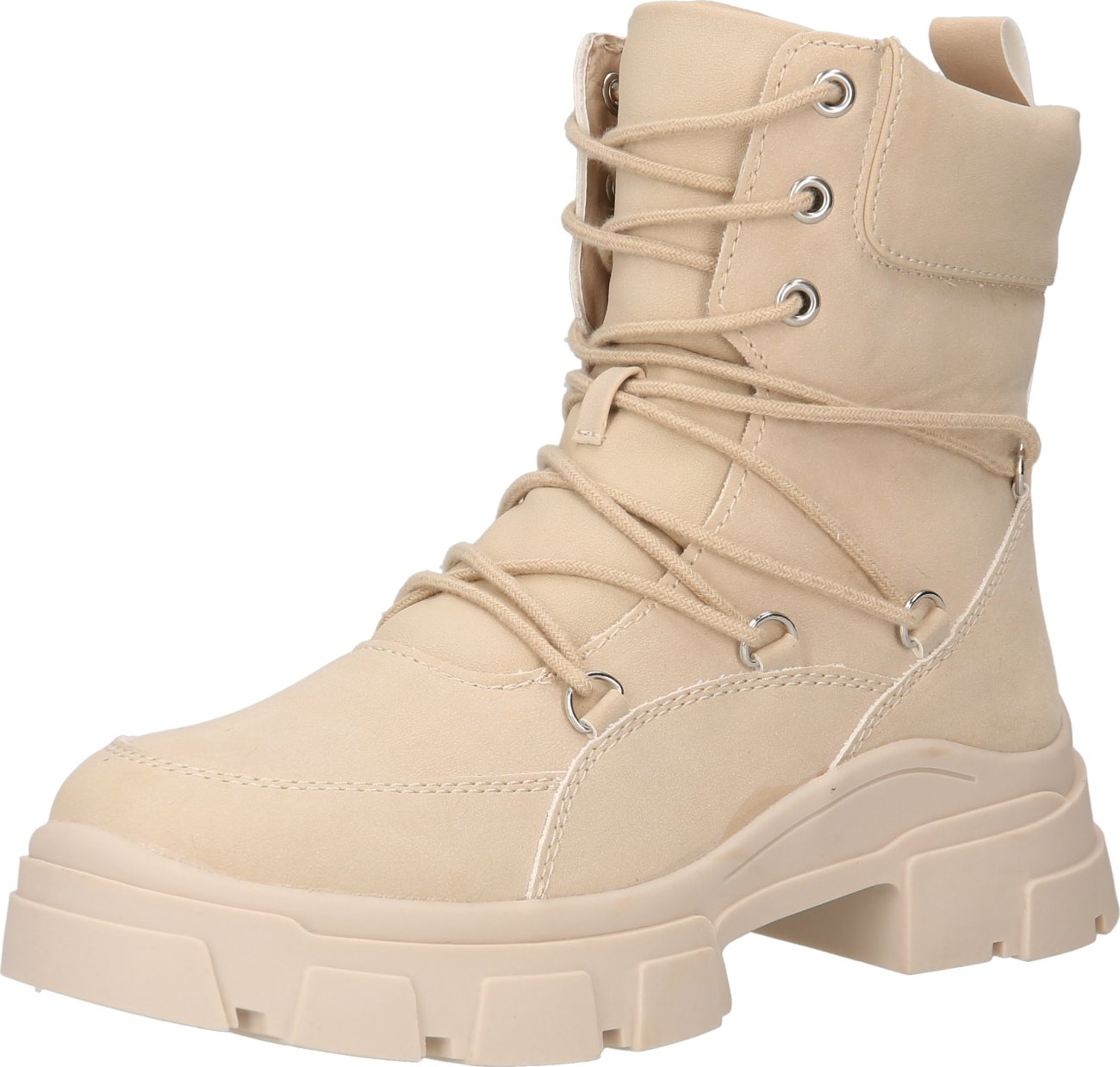 ABOUT YOU Šněrovací kozačky 'Selina' béžová