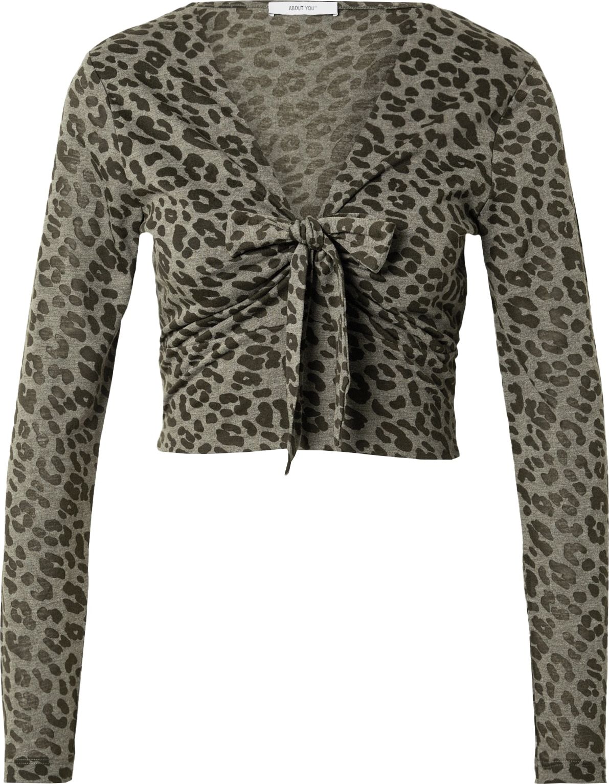 ABOUT YOU Tričko 'Elaine' olivová / jedle