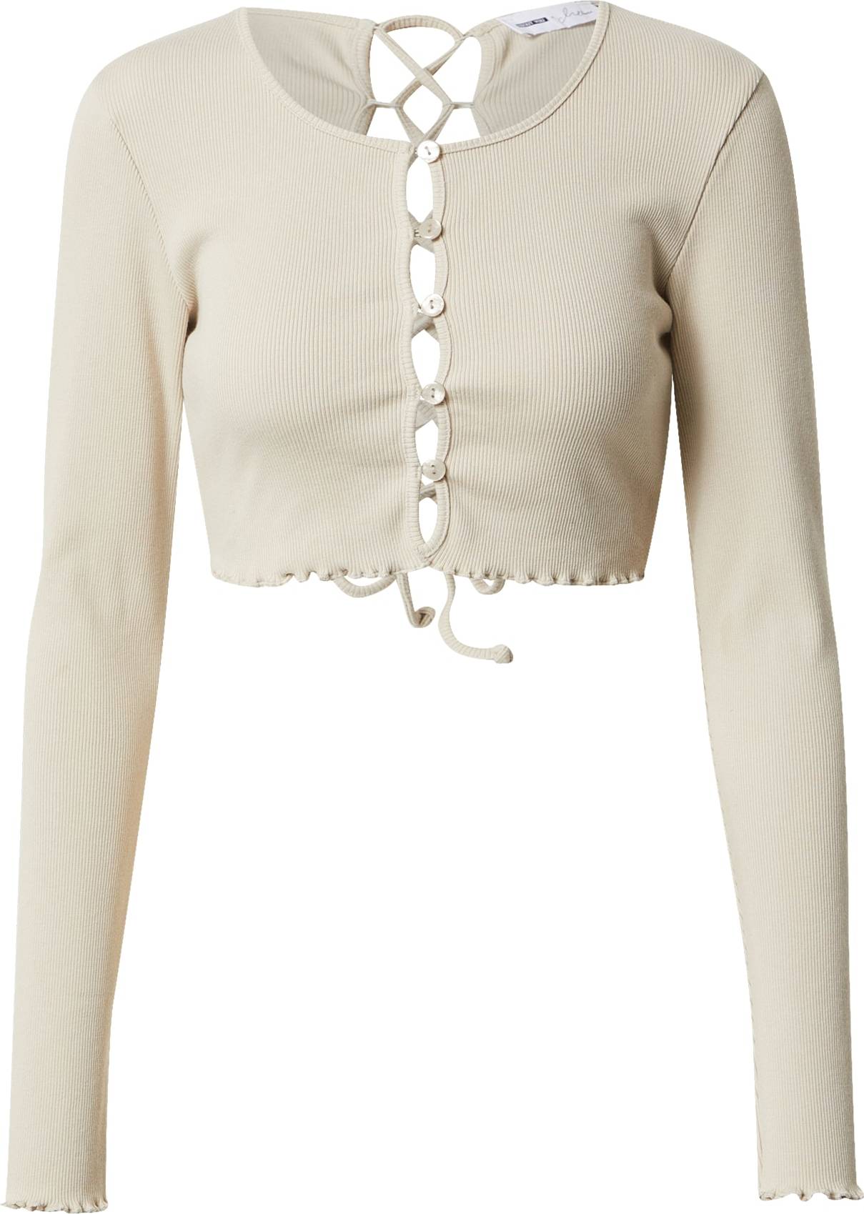 ABOUT YOU x Millane Tričko 'Cara' béžová