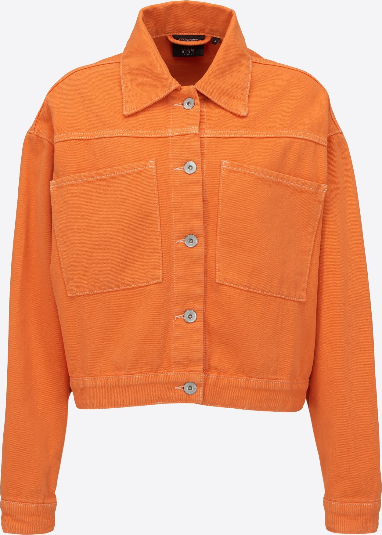 ABOUT YOU x VIAM Studio Přechodná bunda 'GEORGE' oranžová