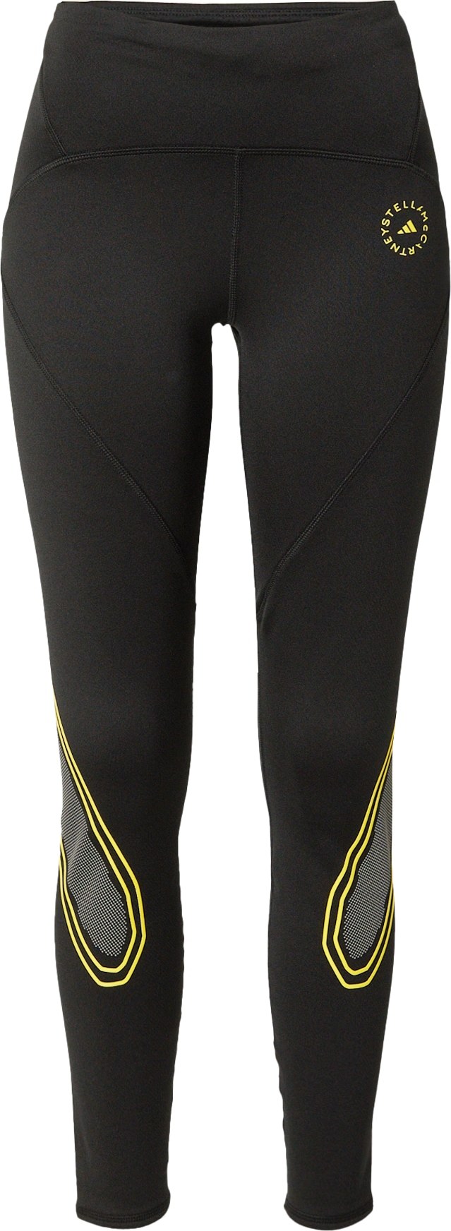 ADIDAS BY STELLA MCCARTNEY Sportovní kalhoty žlutá / černá / bílá