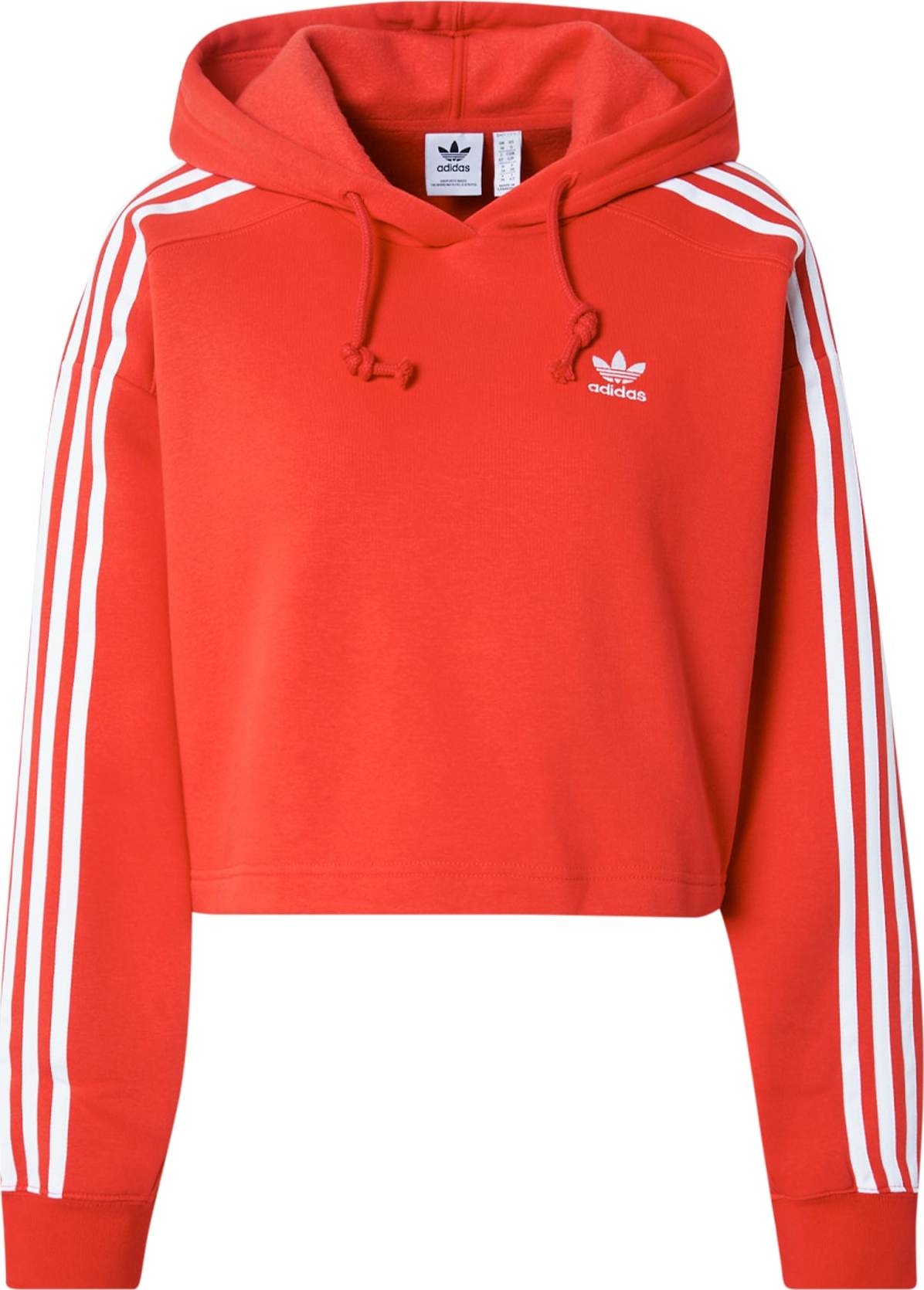 ADIDAS ORIGINALS Mikina oranžově červená / bílá
