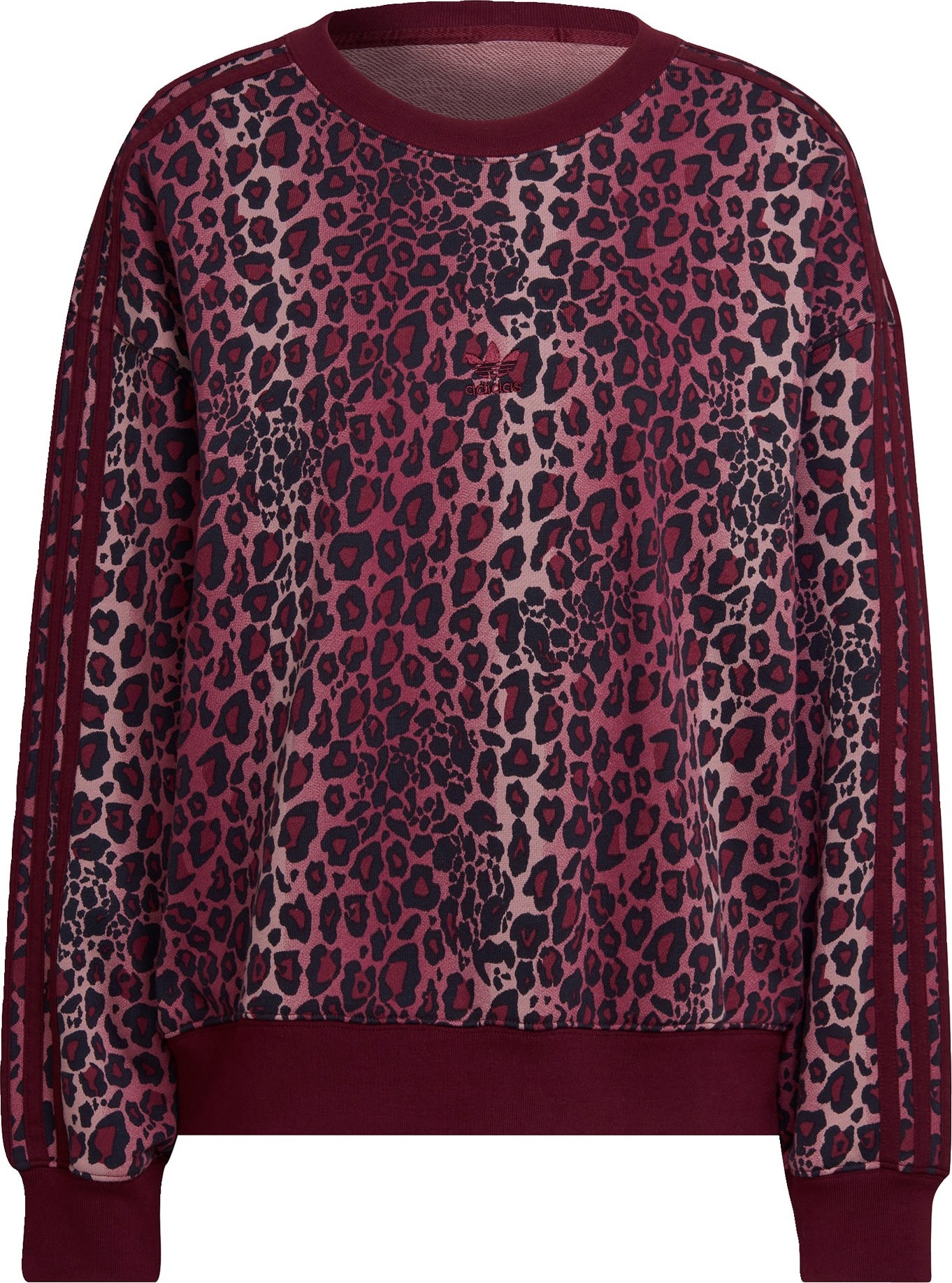 ADIDAS ORIGINALS Mikina světle béžová / ostružinová / černá