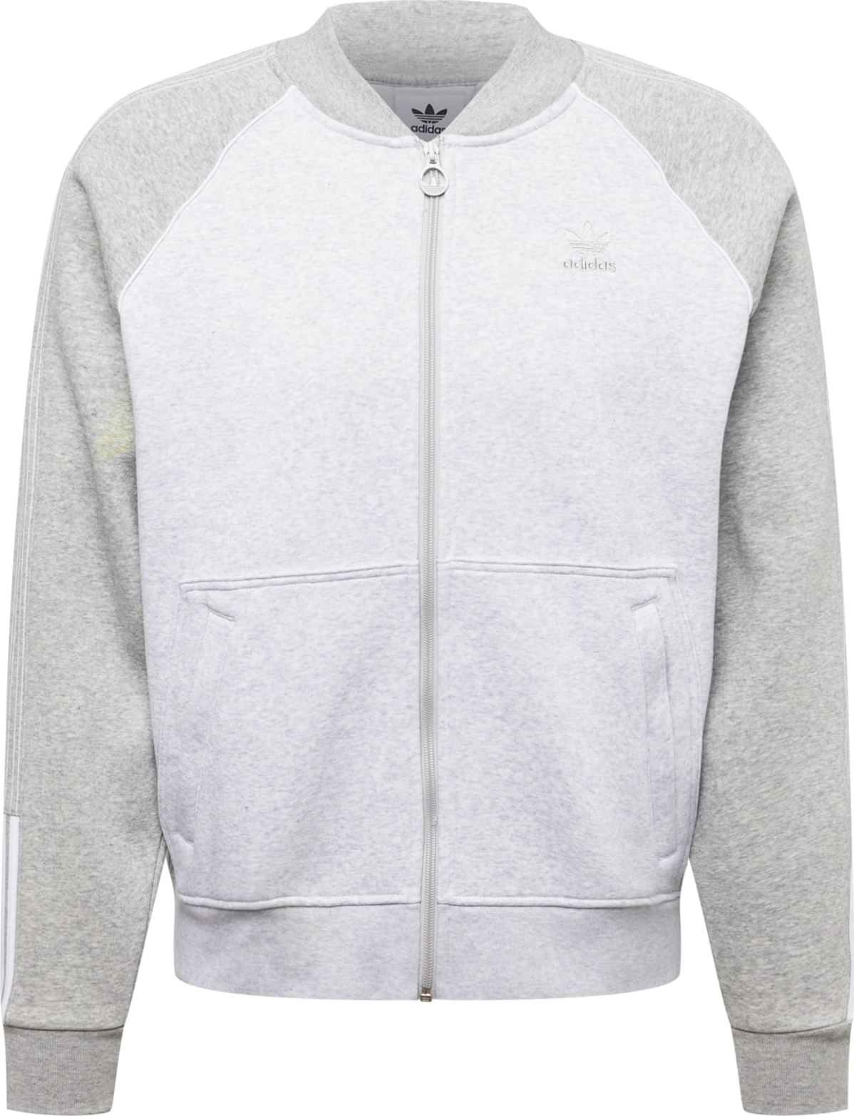 ADIDAS ORIGINALS Mikina šedá / bílá