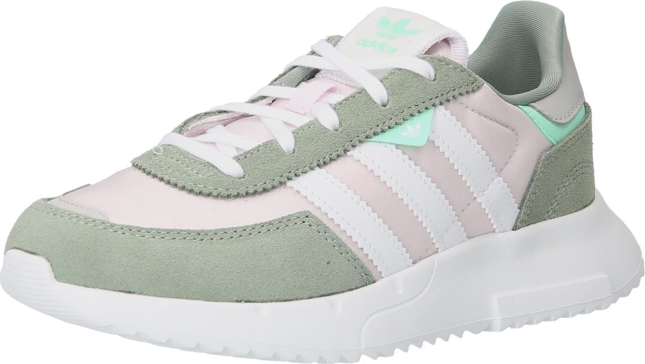 ADIDAS ORIGINALS Tenisky 'Retropy F2' zelená / růžová / bílá