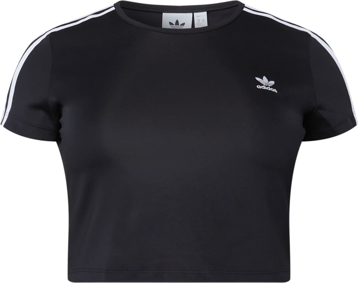 ADIDAS ORIGINALS Tričko černá / bílá