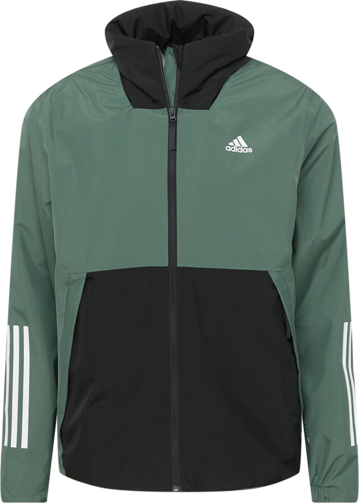 ADIDAS SPORTSWEAR Sportovní bunda smaragdová / černá / bílá
