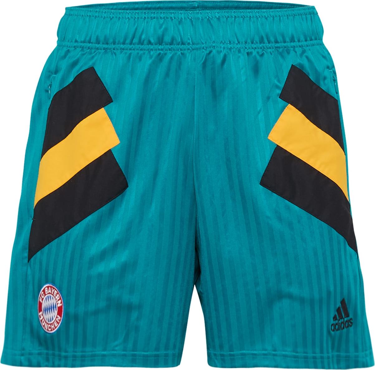 ADIDAS SPORTSWEAR Sportovní kalhoty 'FC Bayern' žlutá / nefritová / černá