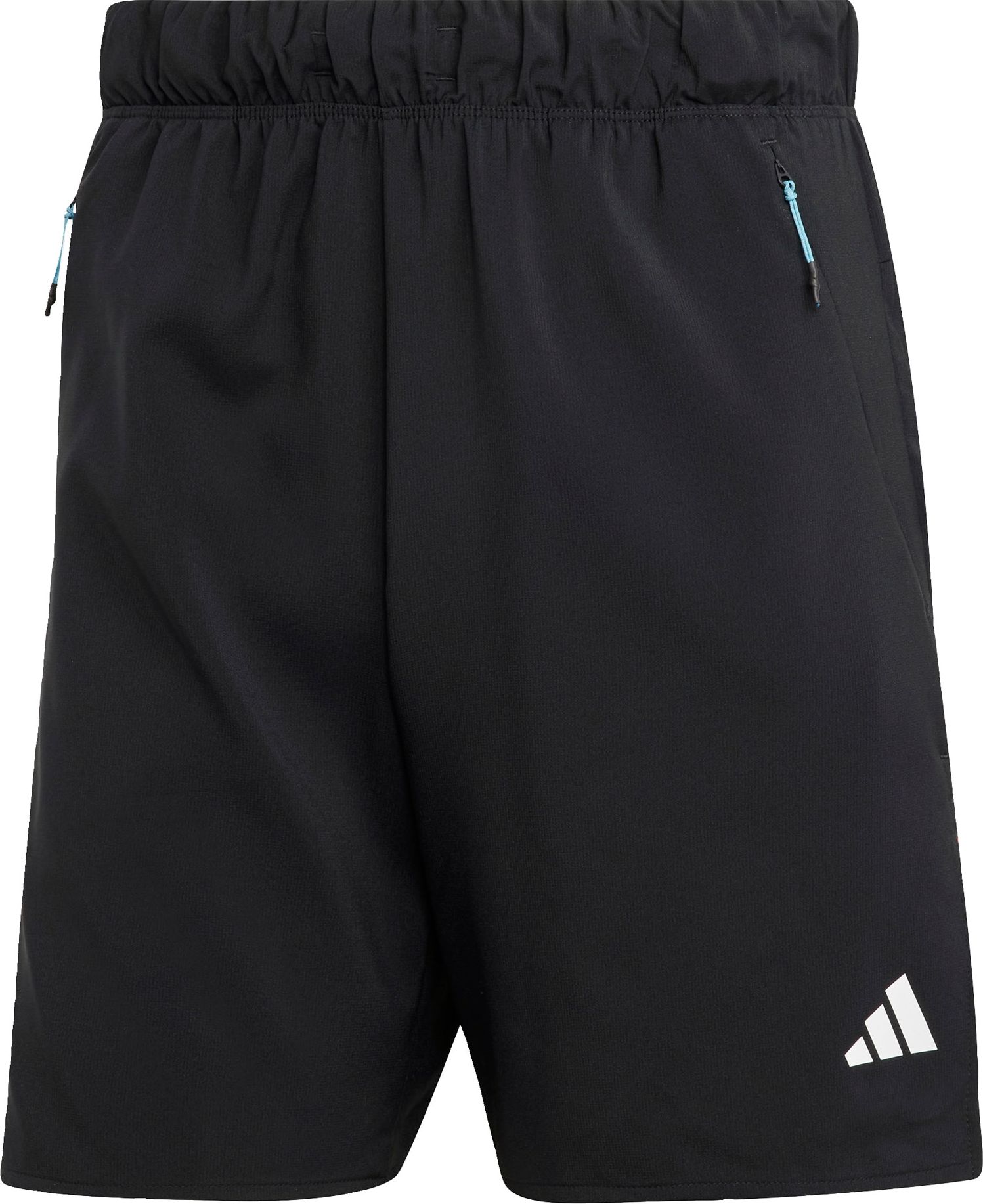 ADIDAS PERFORMANCE Sportovní kalhoty azurová modrá / světle červená / černá / bílá