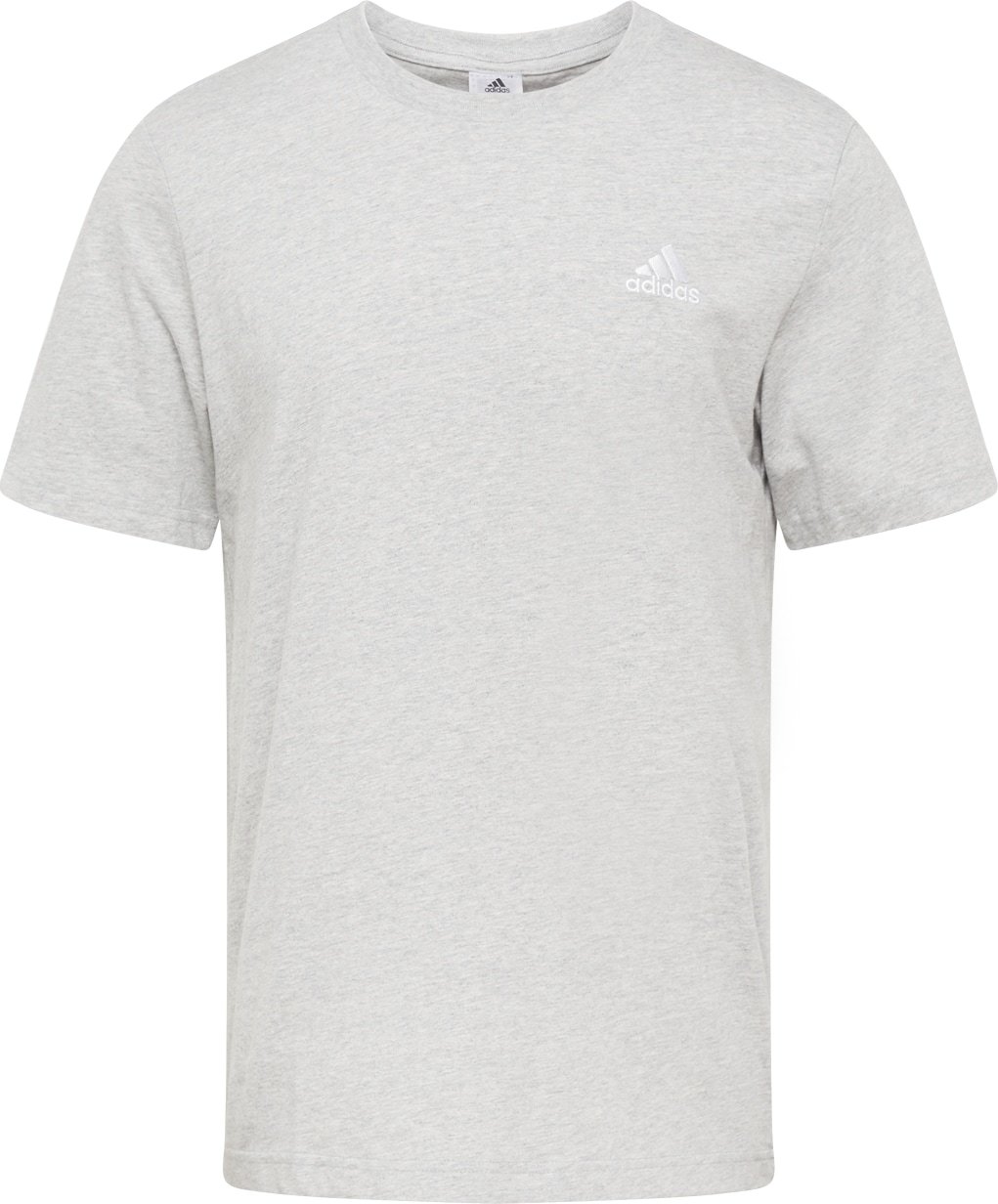 ADIDAS SPORTSWEAR Funkční tričko šedý melír / bílá