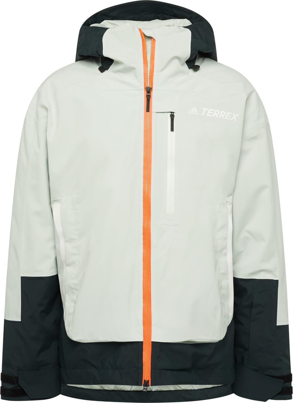 ADIDAS TERREX Outdoorová bunda 'My Shelter' marine modrá / mátová / pastelově zelená / oranžová