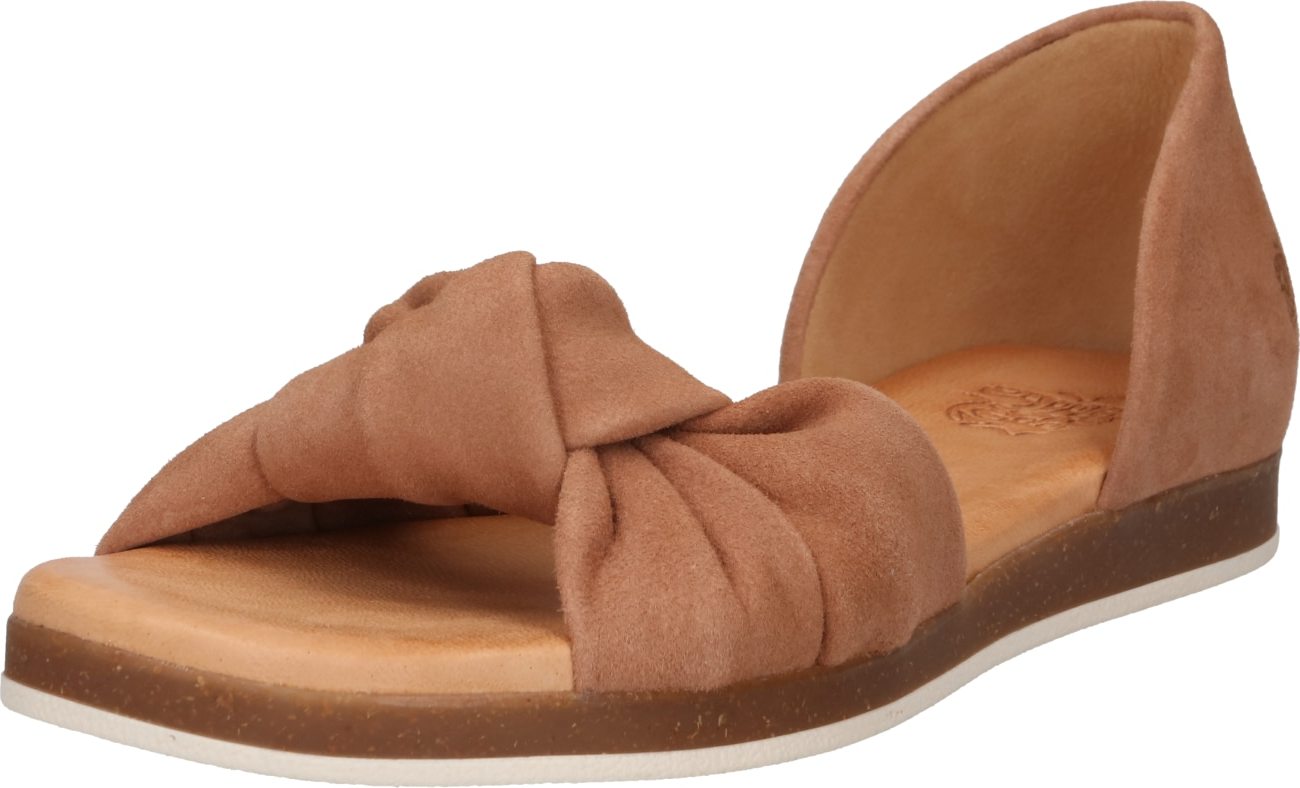 Apple of Eden Sandály 'Chanel 69' tmavě béžová