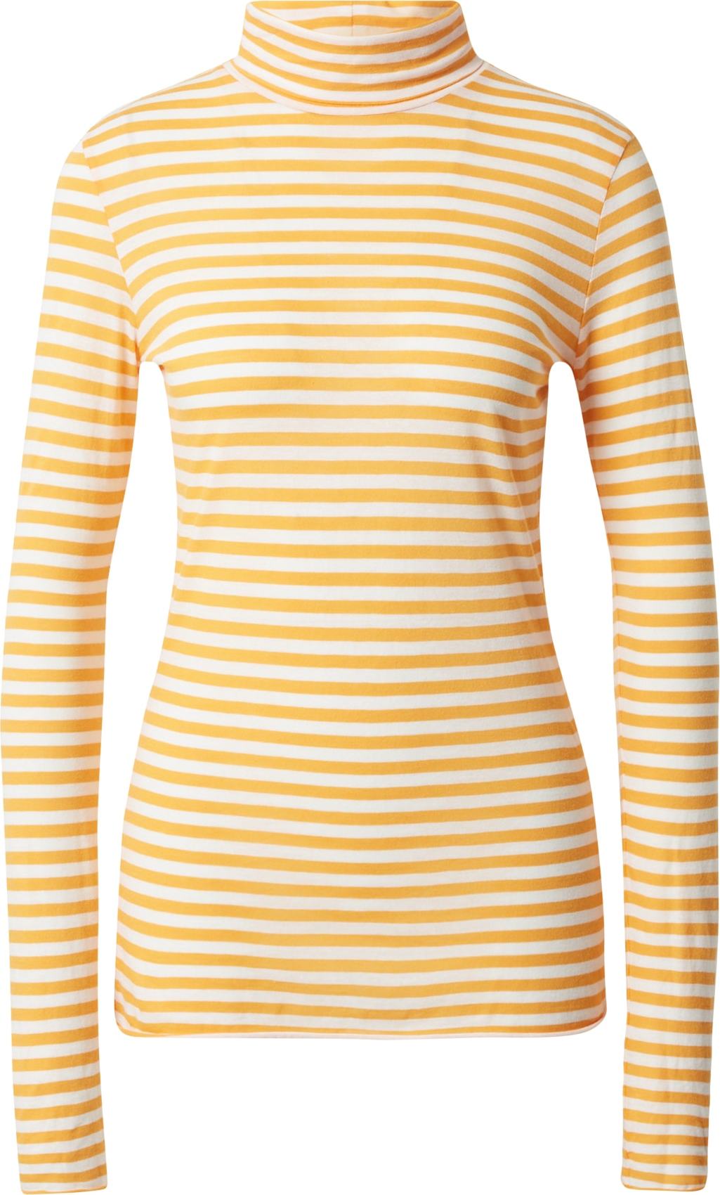 ARMEDANGELS Tričko 'MALENA' oranžová / bílá