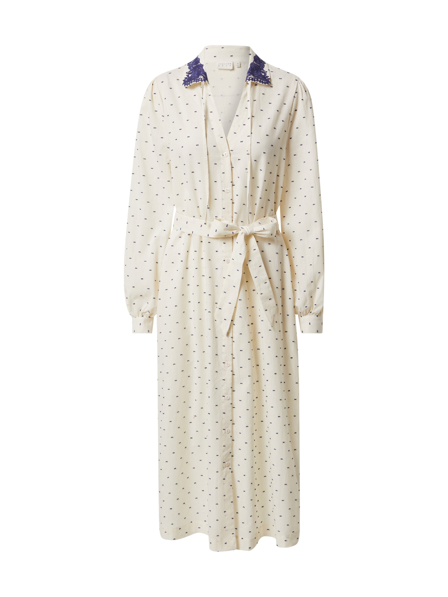 Atelier Rêve Košilové šaty fialová / offwhite