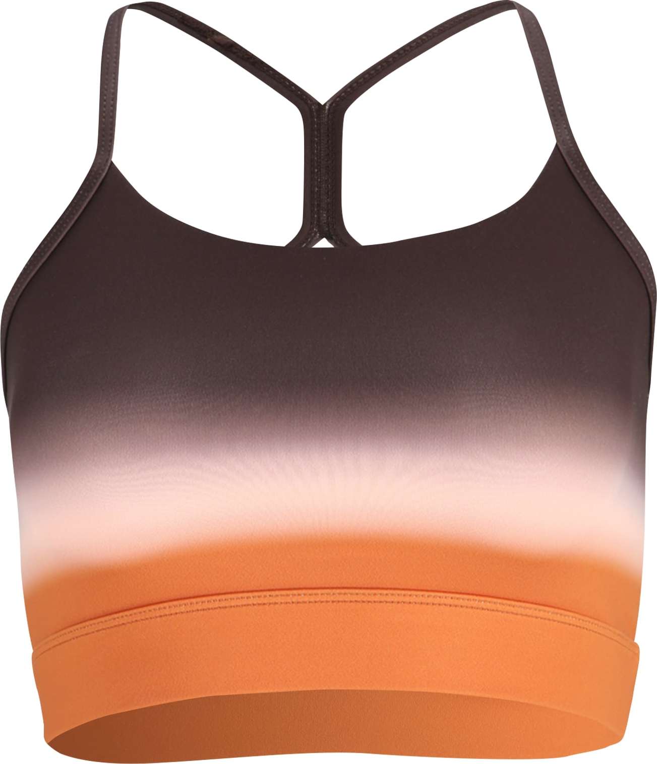 Athlecia Sportovní podprsenka 'Doshia' tmavě hnědá / oranžová / meruňková