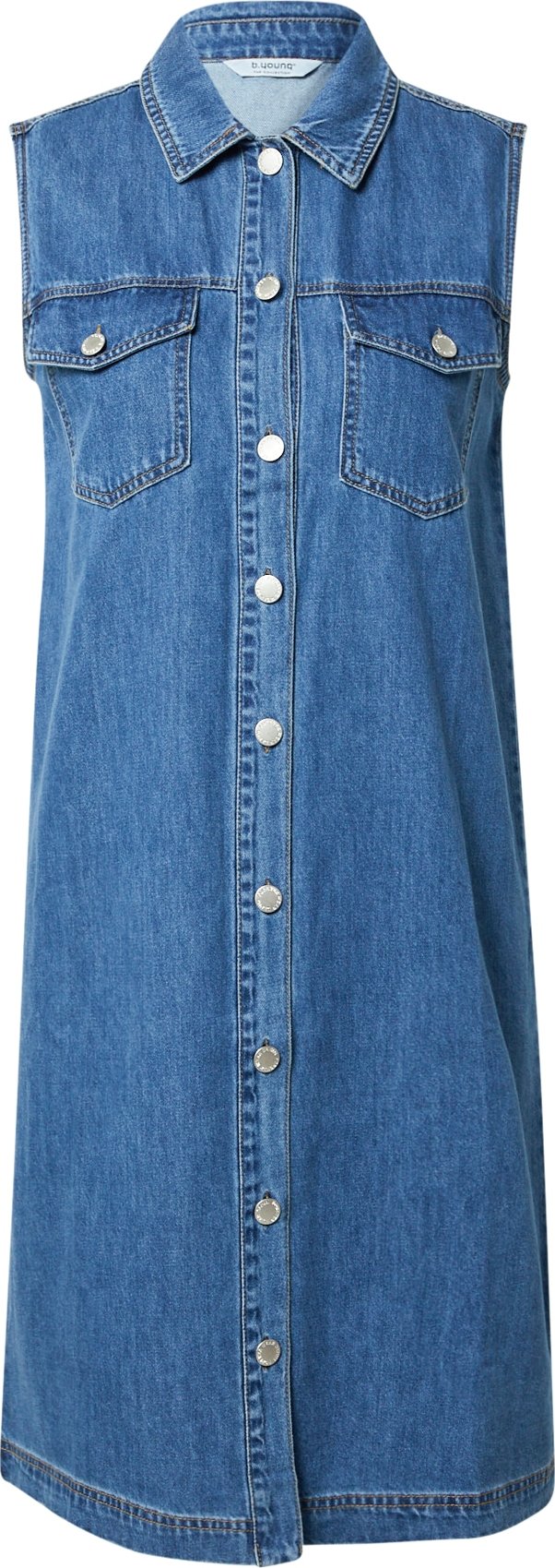 b.young Košilové šaty 'KOLPA' modrá džínovina