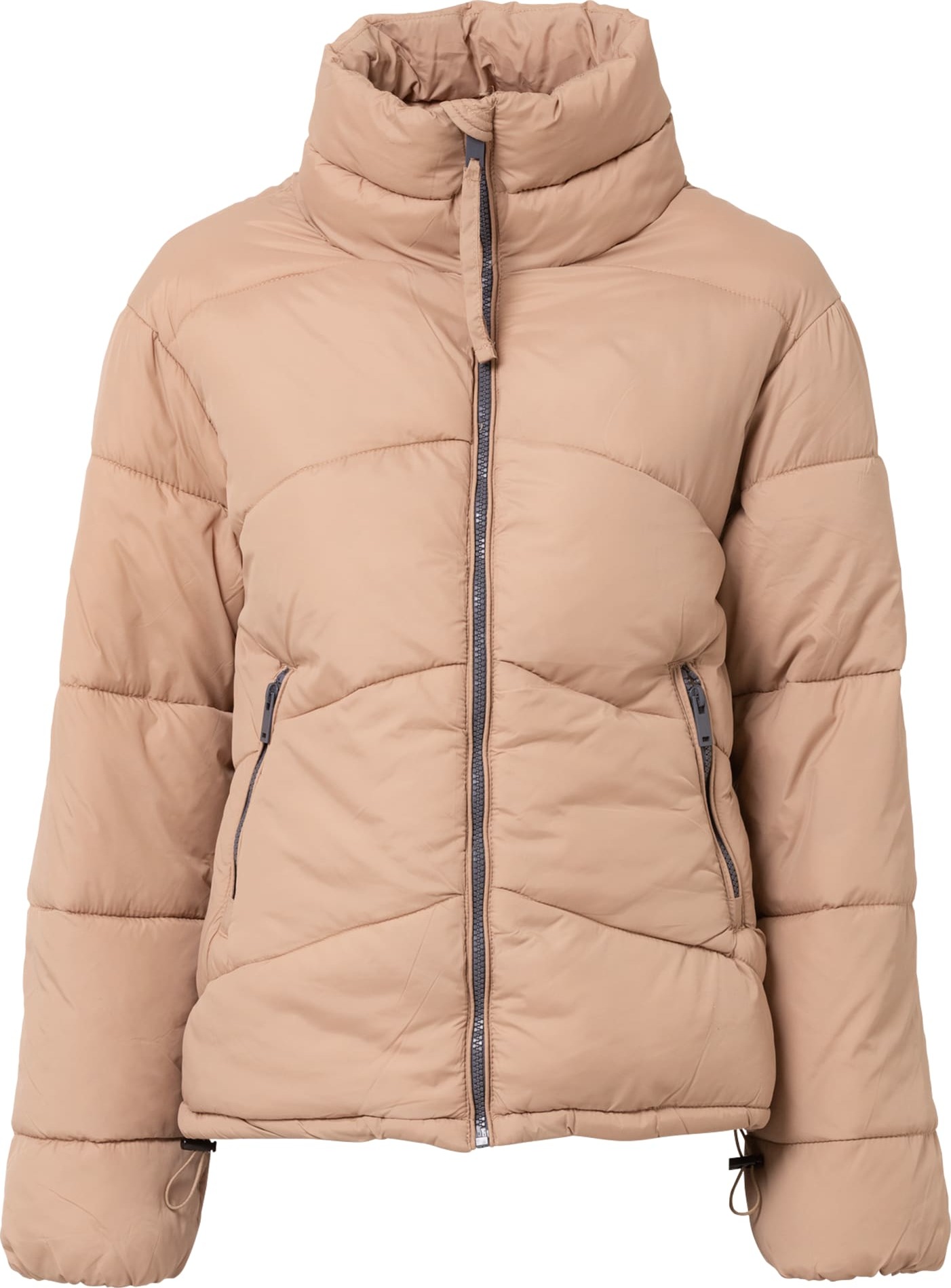 b.young Zimní bunda 'BOMINA' tmavě béžová / černá