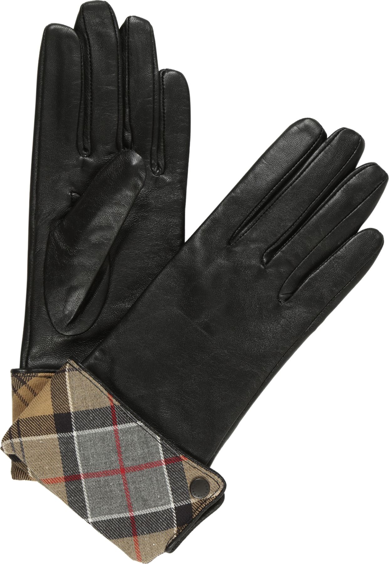 Barbour Prstové rukavice 'Jane' kouřově šedá / khaki / ohnivá červená / černá / bílá