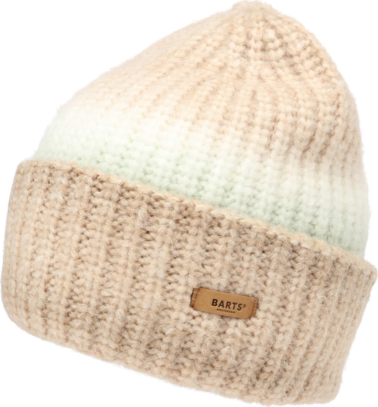 Barts Čepice 'Vreya' velbloudí / pastelově zelená / bílá