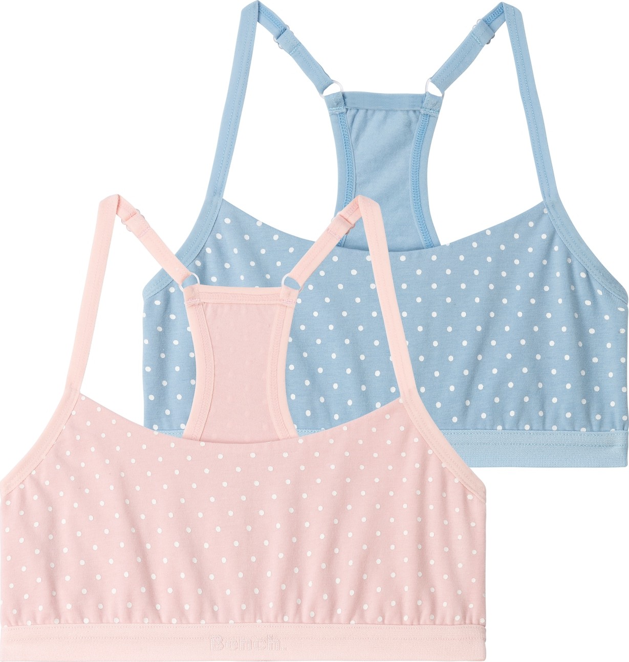 BENCH Podprsenka pastelová modrá / pastelově růžová / bílá