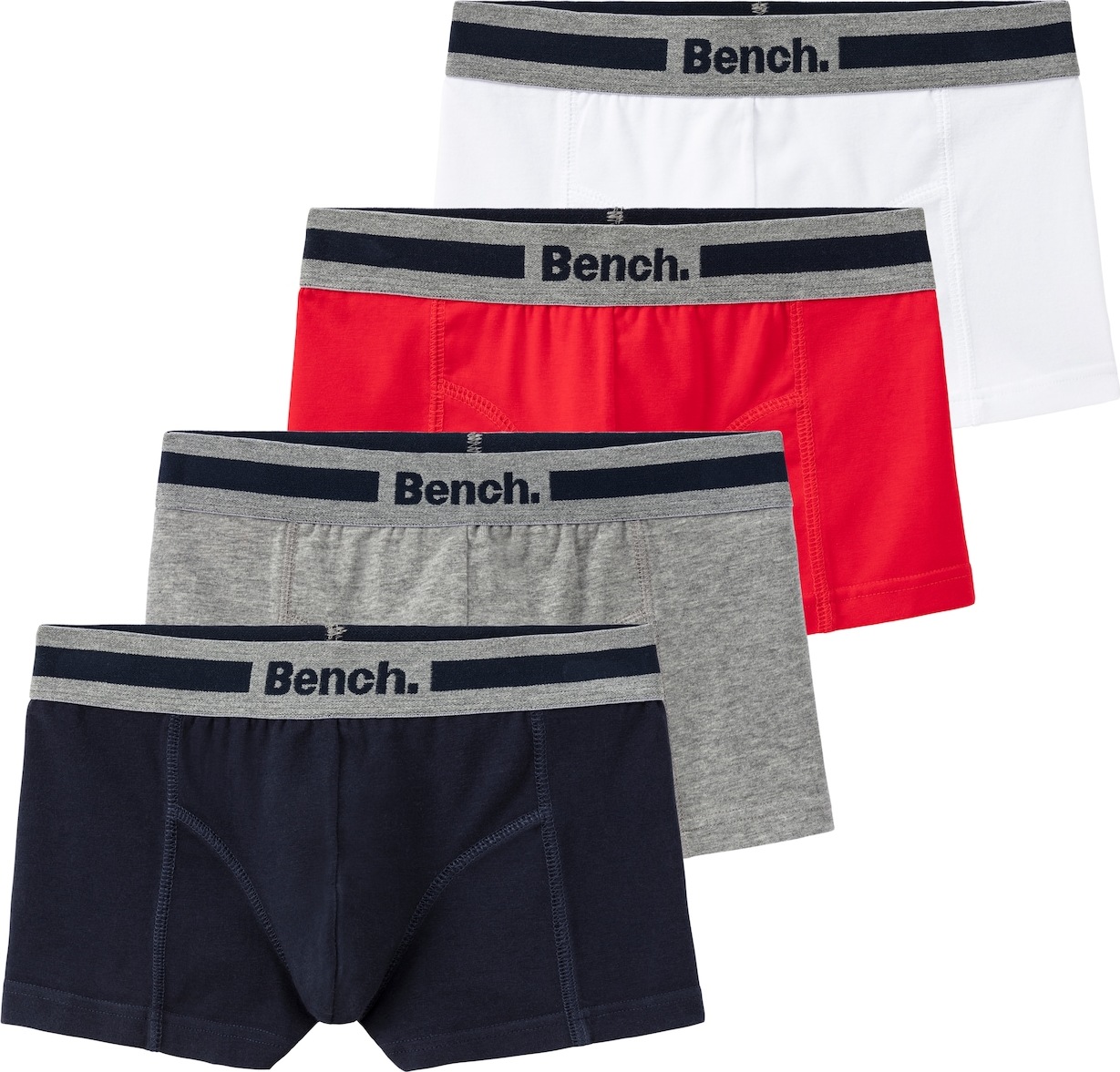 BENCH Spodní prádlo námořnická modř / šedý melír / ohnivá červená / bílá