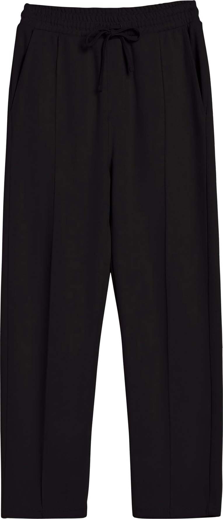 Bershka Kalhoty s puky černá