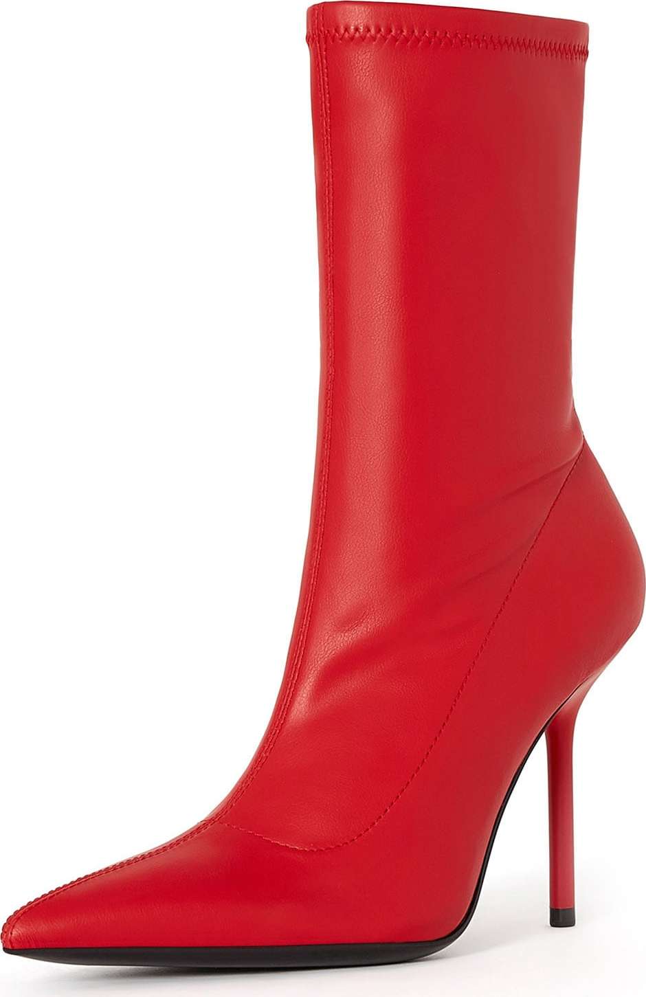 Bershka Nízké kozačky červená