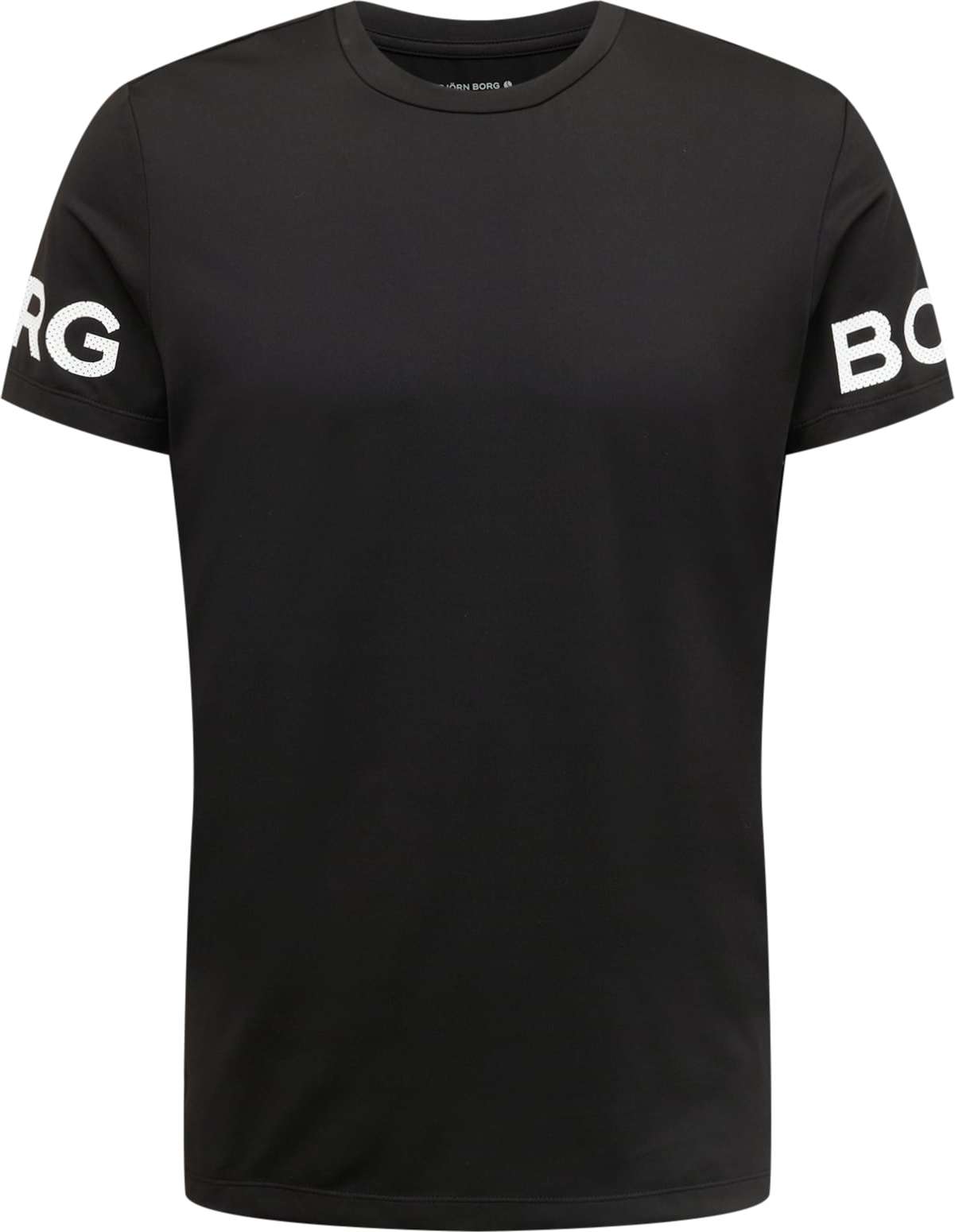 BJÖRN BORG Funkční tričko černá / bílá